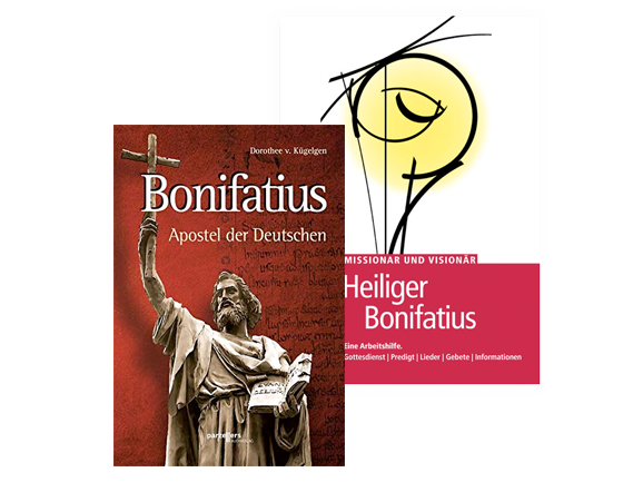 Arbeitshilfe „Heiliger Bonifatius – Missionar und Visionär“ und Buch"Bonifatius: Apostel der Deutschen" Arbeitshilfe „Heiliger Bonifatius – Missionar und Visionär“ und Buch"Bonifatius: Apostel der Deutschen"